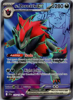 N's Zoroark ex 175/159 Ultra Rare Journey Together Pokemon Near Mint - Image 1
