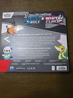 Pokemon TCG SV10.5 Black Bolt & White Flare Unova Poster Collection Box Sealed - Image 2