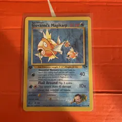 Pokemon TCG Giovanni's Magikarp 73/132 1st Edition Gym Challenge WOTC Vintage - Image 1
