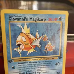 Pokemon TCG Giovanni's Magikarp 73/132 1st Edition Gym Challenge WOTC Vintage - Image 4