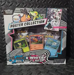 Pokemon TCG SV10.5 Black Bolt & White Flare Unova Poster Collection Box Sealed - Image 1