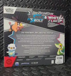 Pokemon TCG SV10.5 Black Bolt & White Flare Unova Poster Collection Box Sealed - Image 2