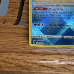 The Pokemon Company Radiant Blastoise Holo Radiant Rare Pokemon GO 018/078 EN - Image 2