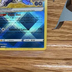 The Pokemon Company Radiant Blastoise Holo Radiant Rare Pokemon GO 018/078 EN - Image 3