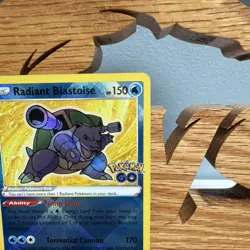 The Pokemon Company Radiant Blastoise Holo Radiant Rare Pokemon GO 018/078 EN - Image 4