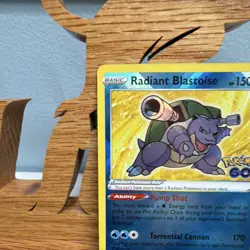 The Pokemon Company Radiant Blastoise Holo Radiant Rare Pokemon GO 018/078 EN - Image 5