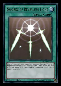 Swords of Revealing Light YGLD-ENB17 Ultra Rare Yugi's Legendary Decks Yu-Gi-Oh - Image 1