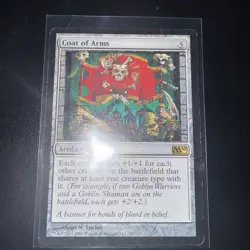 Magic the Gathering Coat of Arms Magic M10 Artifact Rare Card 2010 - Image 1