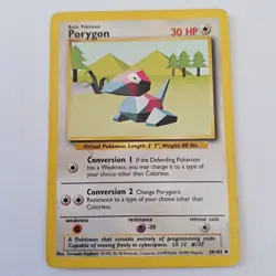 Porygon #39/102 Pokemon Card 1999 Base Set - Image 1