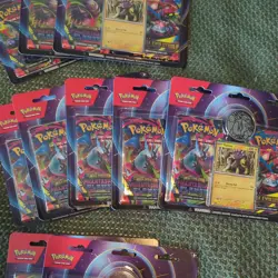 10 X New Pokemon TCG - Raikou Two Pack Blister Mega Evolution Phantasmal Flames - Image 3