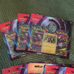 10 X New Pokemon TCG - Raikou Two Pack Blister Mega Evolution Phantasmal Flames - Image 4