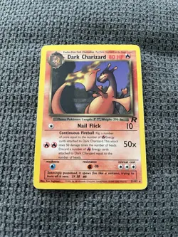 Pokemon Karte Dark Charizard / Dunkles Glurak 21/82 / Non Holo, Englisch - Image 1