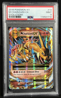 Pokemon TCG M Charizard EX Card 13/108 XY-Evolutions PSA 9 - Image 1