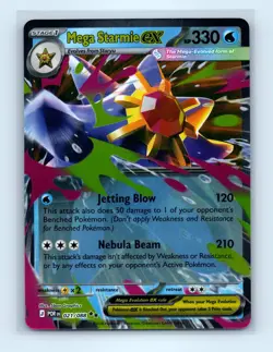 Pokemon tcg ME03: Perfect Order Mega Starmie ex Near Mint or Better - Image 1
