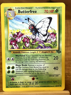 Pokemon TCG Butterfree 33/64 Jungle Set Uncommon - Image 1