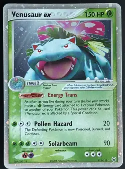 2004 POKEMON EX FIRE RED & LEAF GREEN #112 VENUSAUR EX-HOLO NEAR MINT - Image 2