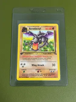 Aerodactyl 1st Edition 16/62 Fossil Pokemon English - Image 1