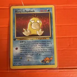 Pokemon TCG Misty’s Psyduck 90/132 1st Edition Gym Challenge Common WOTC - Image 1