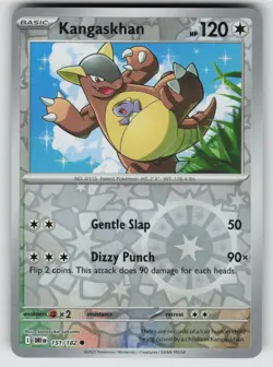 Kangaskhan 151/182 Common Destined Rivals Pokemon Reverse Holo Near Mint - Image 1