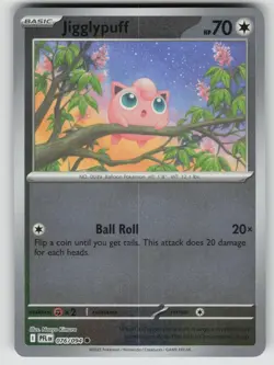 Jigglypuff 076/094 Common Phantasmal Flames Pokemon Reverse Holo Near Mint - Image 1