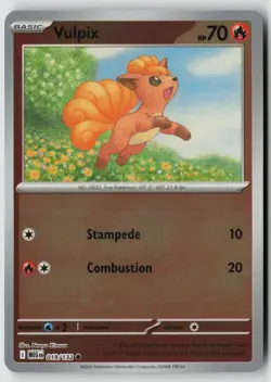 Vulpix 019/132 Common Mega Evolution Pokemon Reverse Holo Near Mint - Image 1
