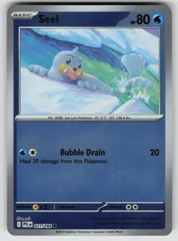 Seel 021/094 Common Phantasmal Flames Pokemon Reverse Holo Near Mint - Image 1
