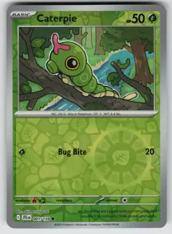 Caterpie 001/159 Common Journey Together Pokemon Reverse Holo Near Mint - Image 1