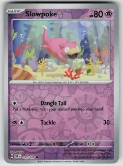 Slowpoke 57/142 Common Stellar Crown Pokemon Reverse Holo Near Mint - Image 1