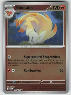 Ninetales 020/132 Uncommon Mega Evolution Pokemon Reverse Holo Near Mint - Image 1