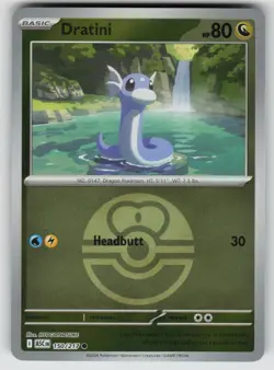Dratini (Love Ball) 150/217 Common Ascended Heroes Pokemon Reverse Holo NM - Image 1