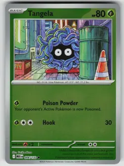 Tangela 006/132 Common Mega Evolution Pokemon Reverse Holo Near Mint - Image 1