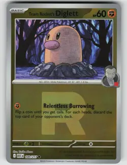 Team Rocket's Diglett (Team Rocket) 100/217 Ascended Heroes Reverse Holo NM - Image 1