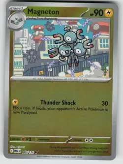 Magneton 046/132 Common Mega Evolution Pokemon Reverse Holo Near Mint - Image 1