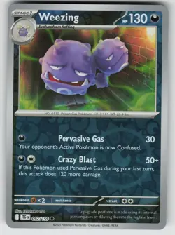 Weezing 092/159 Uncommon Journey Together Pokemon Reverse Holo Near Mint - Image 1