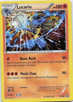 Lucario - (Cosmos Holo) XY140 Promo Pokemon Near Mint - Image 1