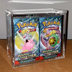 [36 Packs] Journey Together Booster Packs Acrylic Box Case Pokemon Card | SEALED - Image 2