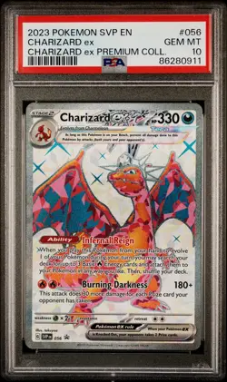 PSA 10 GEM MINT Charizard ex 056/SVP PROMO Premium Collection Box Pokemon Card - Image 1