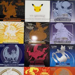 Pokemon ETB Boxes Mixed Lot Empty No Cards Most Have Accessories X18! - Image 2