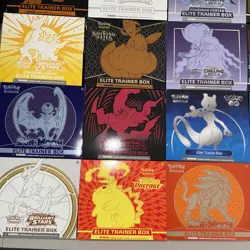 Pokemon ETB Boxes Mixed Lot Empty No Cards Most Have Accessories X18! - Image 3
