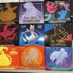 Pokemon ETB Boxes Mixed Lot Empty No Cards Most Have Accessories X18! - Image 5
