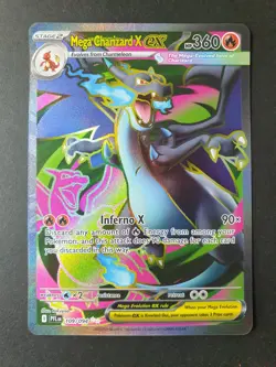 Mega Charizard X ex 109/094 Full Art Phantasmal Flames Pokemon Card | LP - Image 1