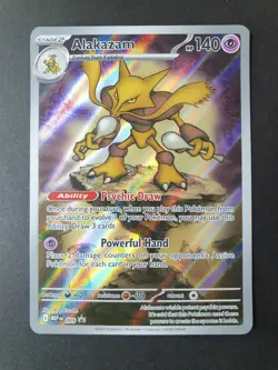 Alakazam MEP 009 Mega Evolution ETB Black Star PROMO Pokemon Card | NEAR MINT - Image 1