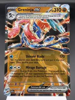 Greninja ex 106/167 - Ultra Rare Holo - Twilight Masquerade Pokemon Card MINT - Image 1
