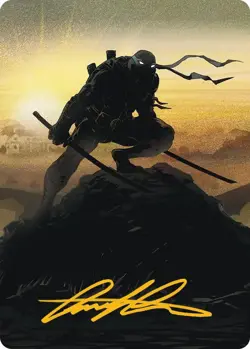 Leonardo, Sewer Samurai Art Card (20/54) (Gold-Stamped Signature) Teenage Mutant - Image 1