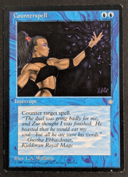 MTG Card - 1x Counterspell - Ice Age - LP/MP - Vintage Magic The Gathering - Image 1