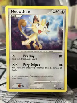 Pokemon Card Meowth LV.13 Legends Awakened 106/146 NEAR MINT Non-Holo Common TCG - Image 2
