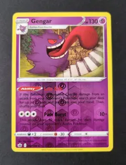 Gengar 057/198 - Chilling Reign *NM* Reverse Holo Rare Pokemon Card - Image 2
