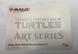 Krang Mastermind Teenage Mutant Ninja Turtles Art Series 4/54 Gold Stamped - Image 2