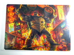 MTG, TMNT: Art Series Slash, Reptile Rampager 10/54 Gold Stamped Signature - Image 1
