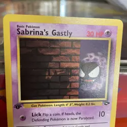 Pokemon TCG Sabrina's Gastly 96/132 1st Edition Gym Challenge Common WOTC - Image 4